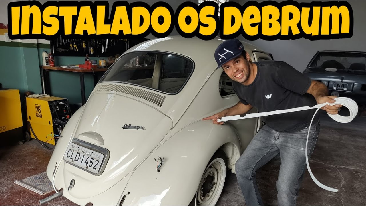 MONTANDO O FUSCA 67 INSTALANDO O PARALAMA E OS DEBRUM