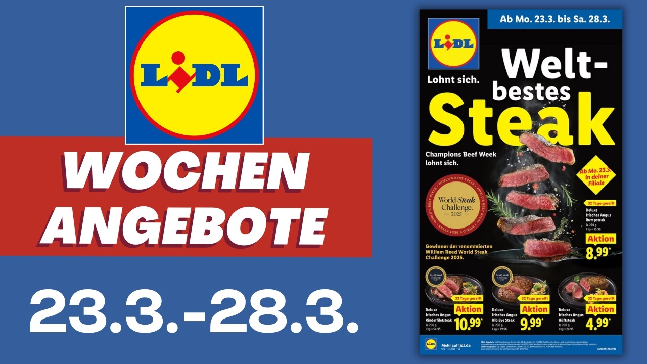 LIDL Prospekt aktuell 📄 Angebote gültig ab Montag 23.3.2026 | Prospekt Check #lidl