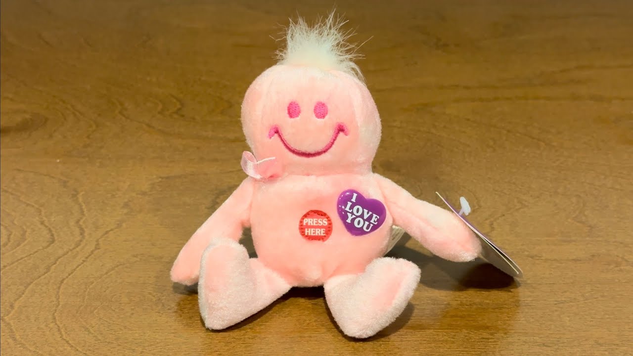 Dan Dee - Squeezer Giggling Happy Face - Pink (For Sale)