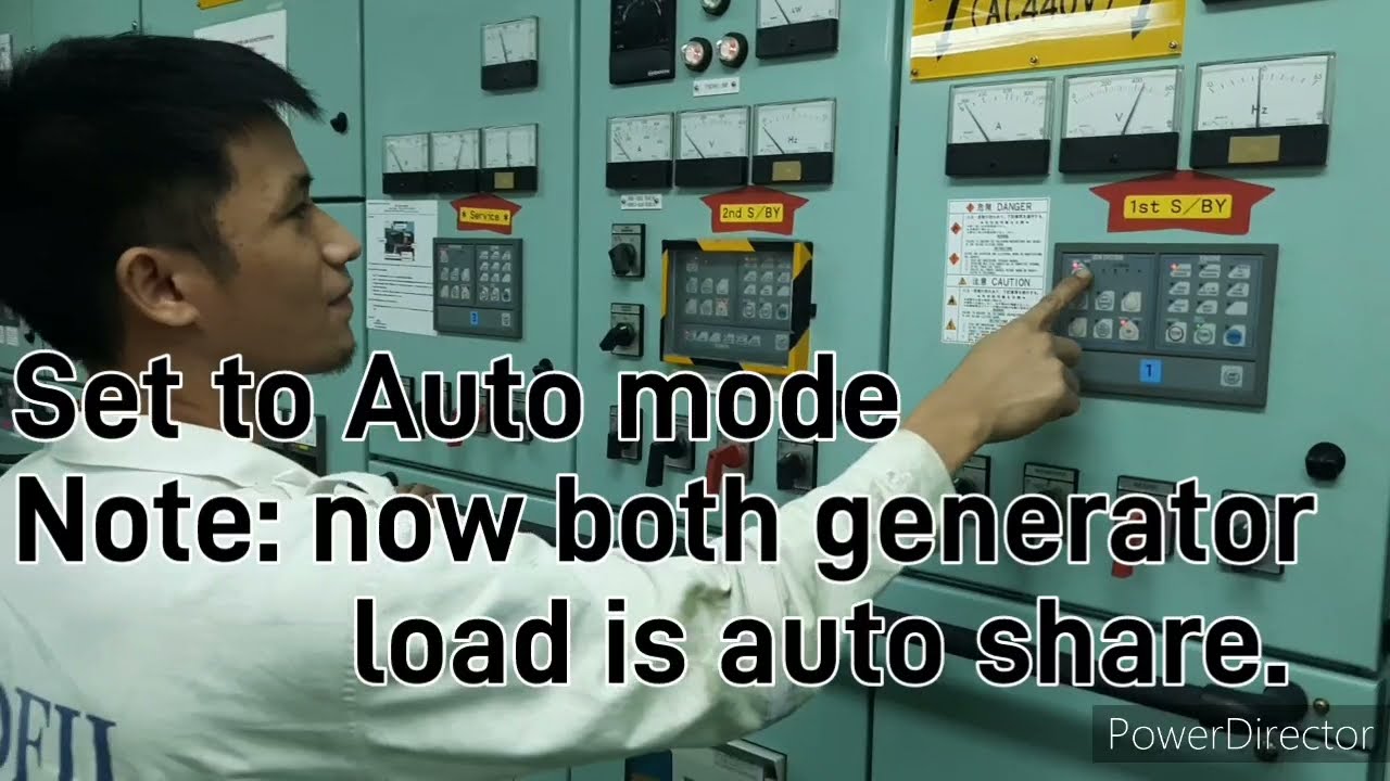 MANUAL SYNCHRONIZING OF GENERATOR ENGINE