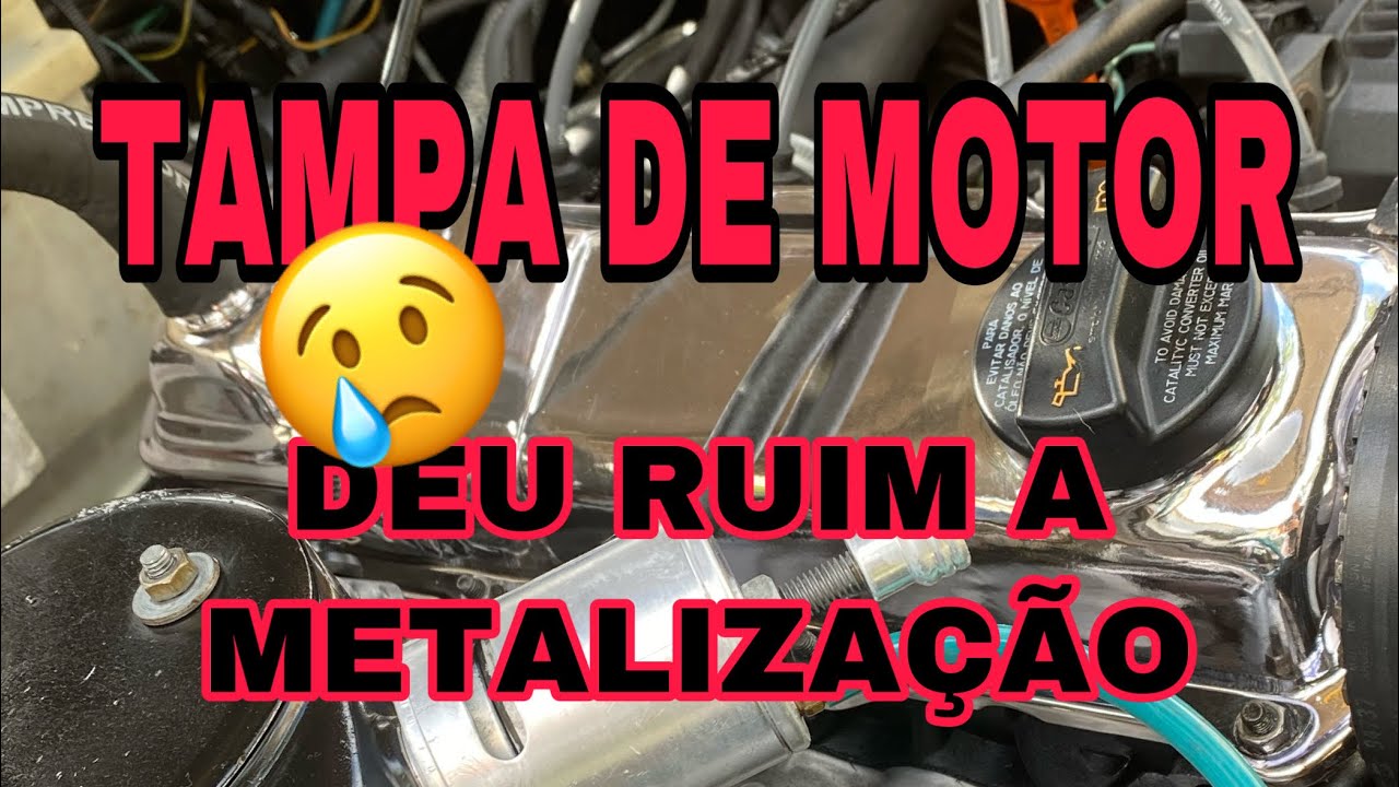 🔴METALIZAÇÃO TAMPA DE MOTOR NÃO AGUENTOU CALOR🔴 assista até o final e entenda o pq ✌🏼