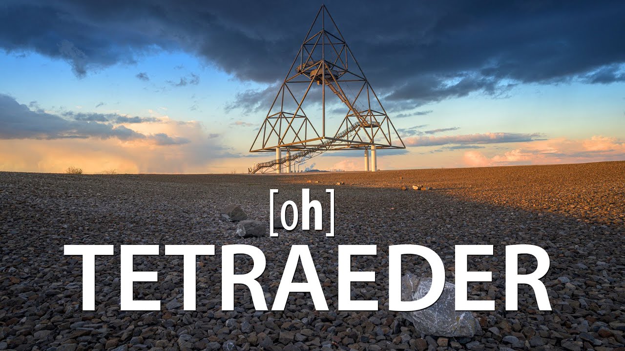 Dramatische Wolken am Tetraeder in Bottrop - gefilmt mit DJI Mini 2 und Nikon Z6
