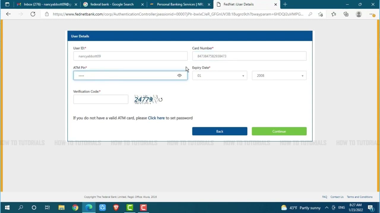How To Recover Federal Bank Internet Banking Account Password 2022 | FederalBank.co.in