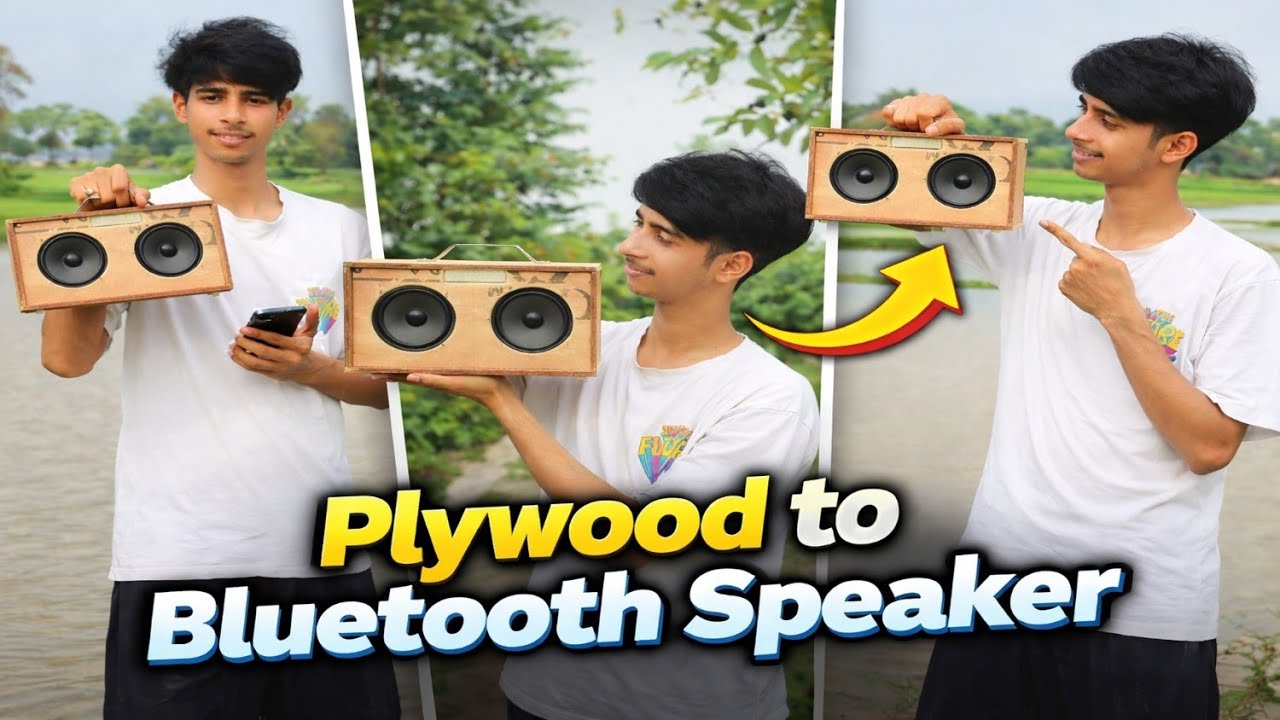 How to make portable and powerful bluetooth speaker at home. | Tech Arush |