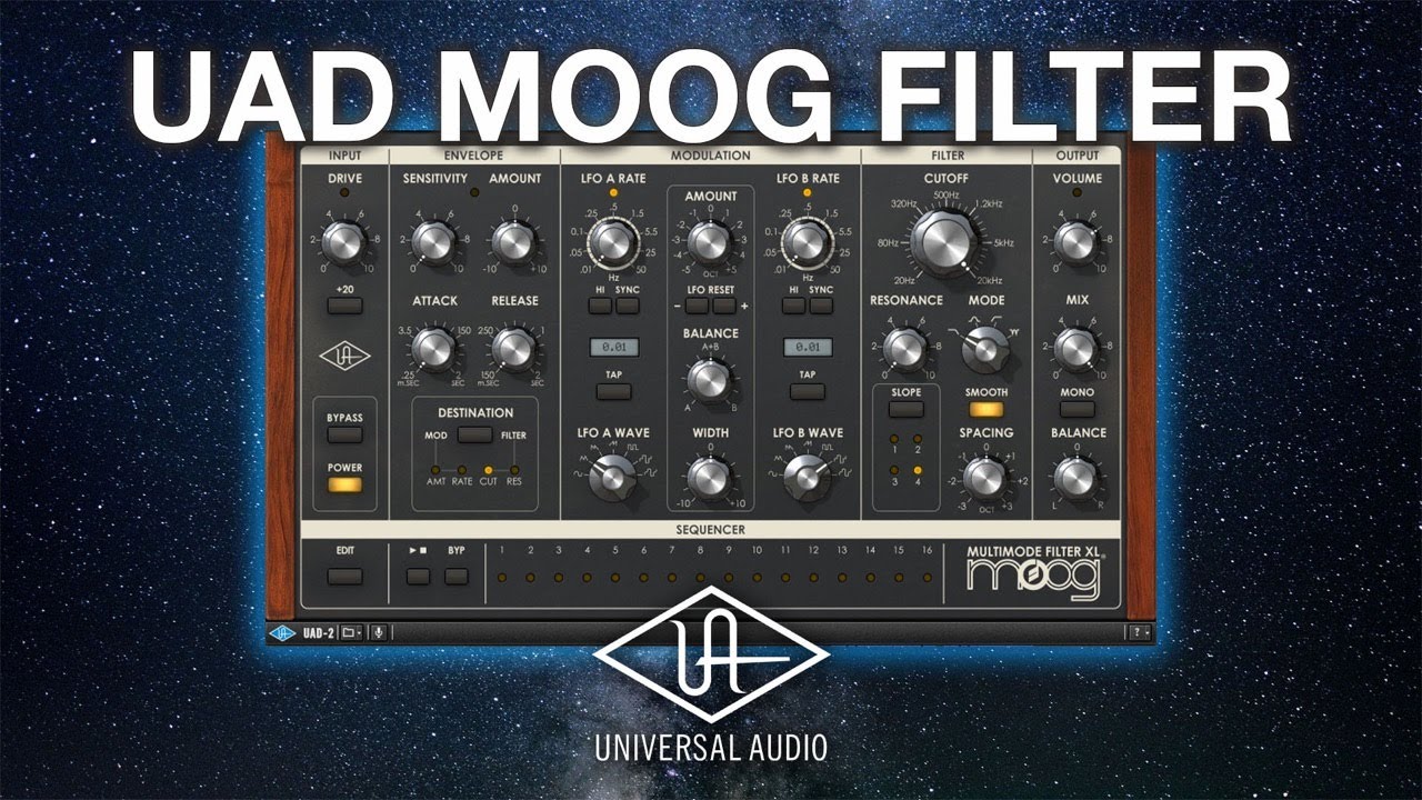 Am&eacute;liorez vos Synth&eacute;s VST avec le Moog Filter de UAD