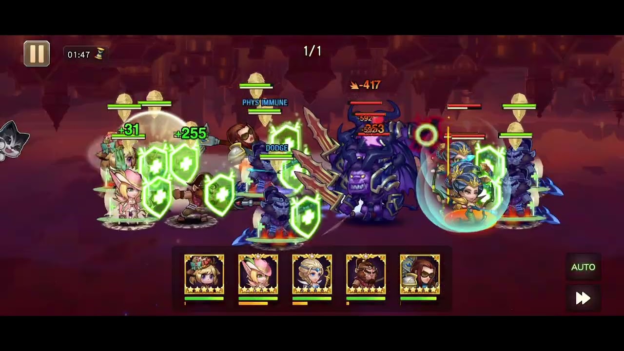 Crystal Legends: Fully Geared Orange +1 Bryrona/Underworld Trek & Monster Nian Battle Fire Quests