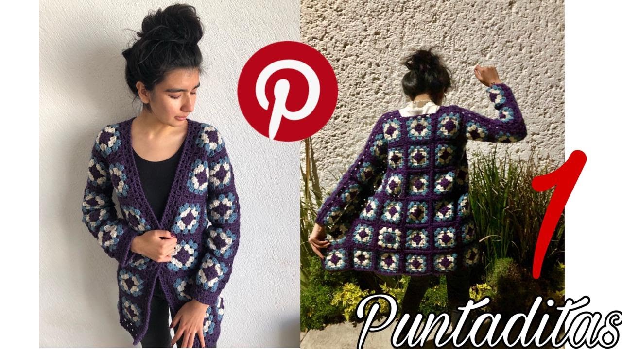 Chaqueta/Campera fácil 👌 con🔀 Granny Squares 🔀 (Parte 1) -Crochet🧶