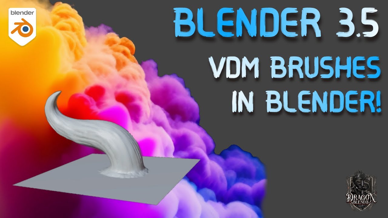 Blender 3.5 Tutorial - Create custom VDM brushes in Blender!