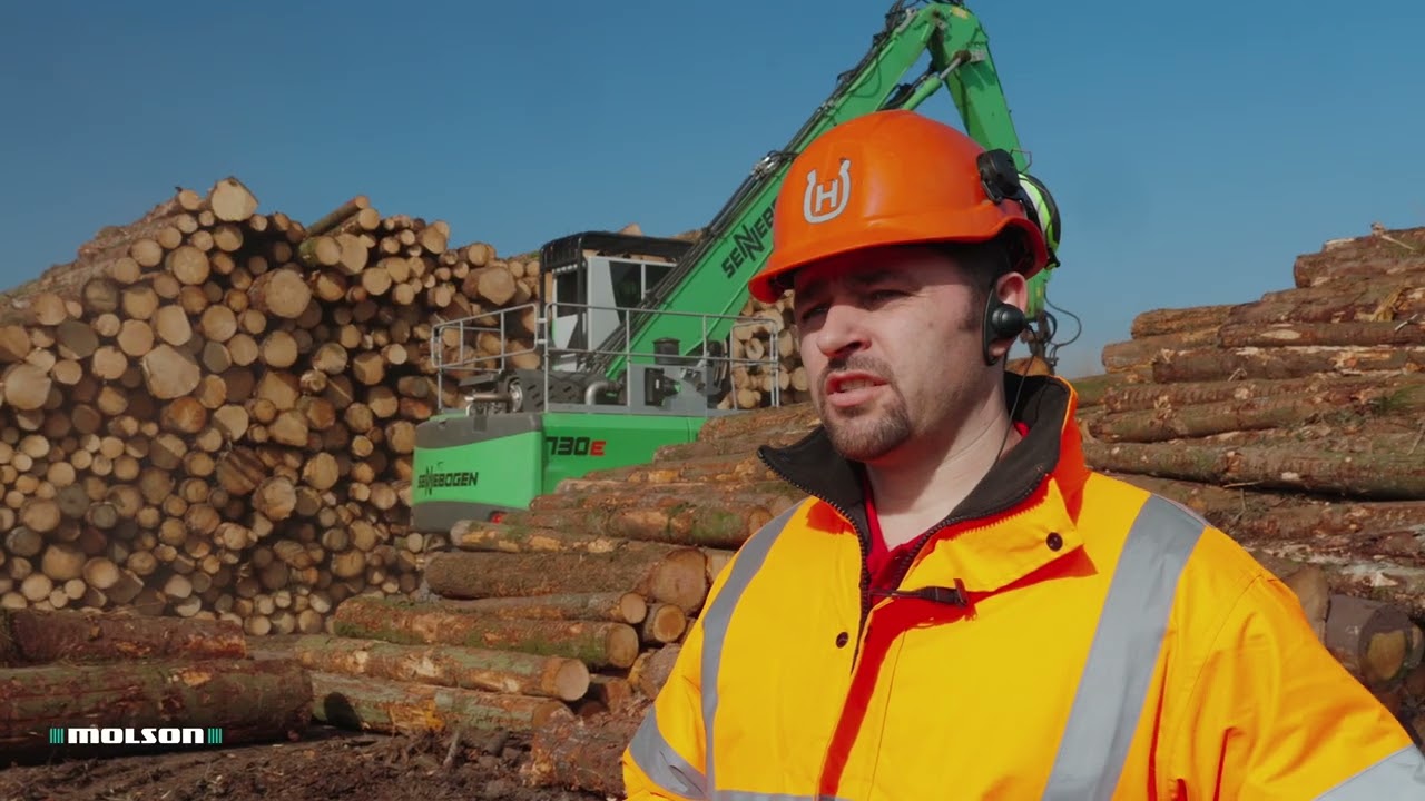 Pontrilas Sawmills Sennebogen 730E Timber Handler