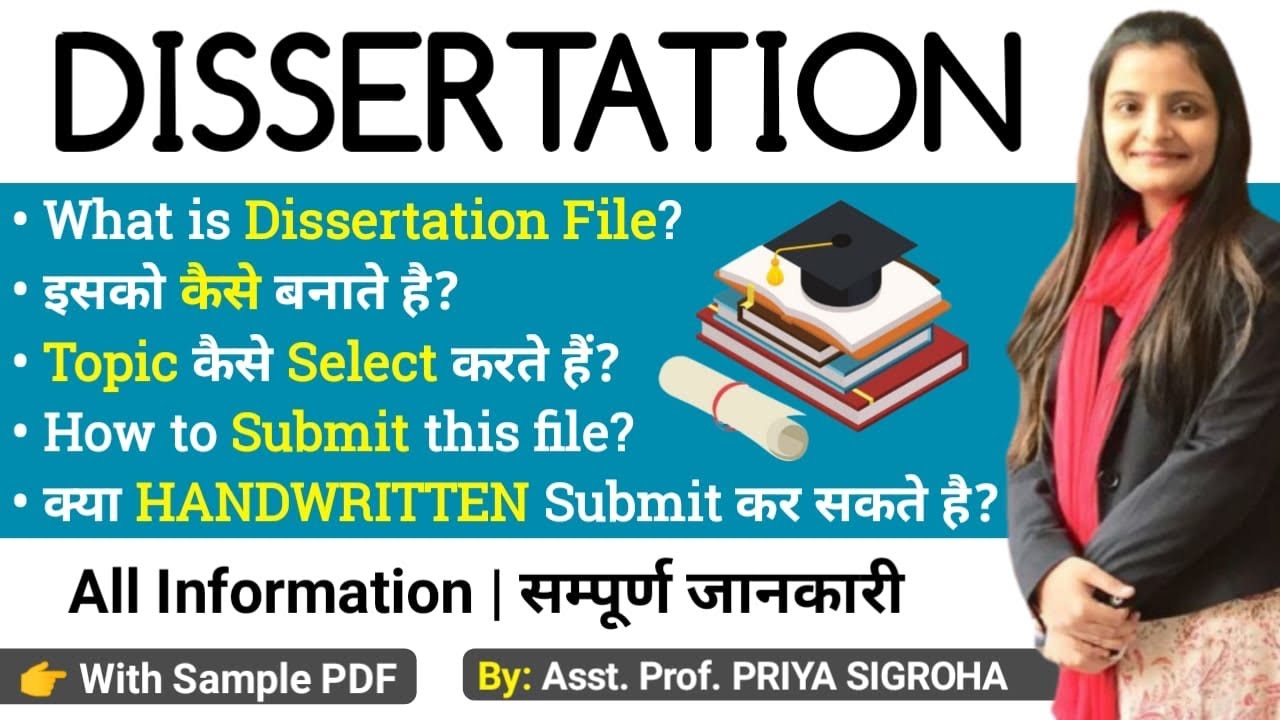 Dissertation File - How to Prepare Dissertation File? COMPLETE INFORMATION