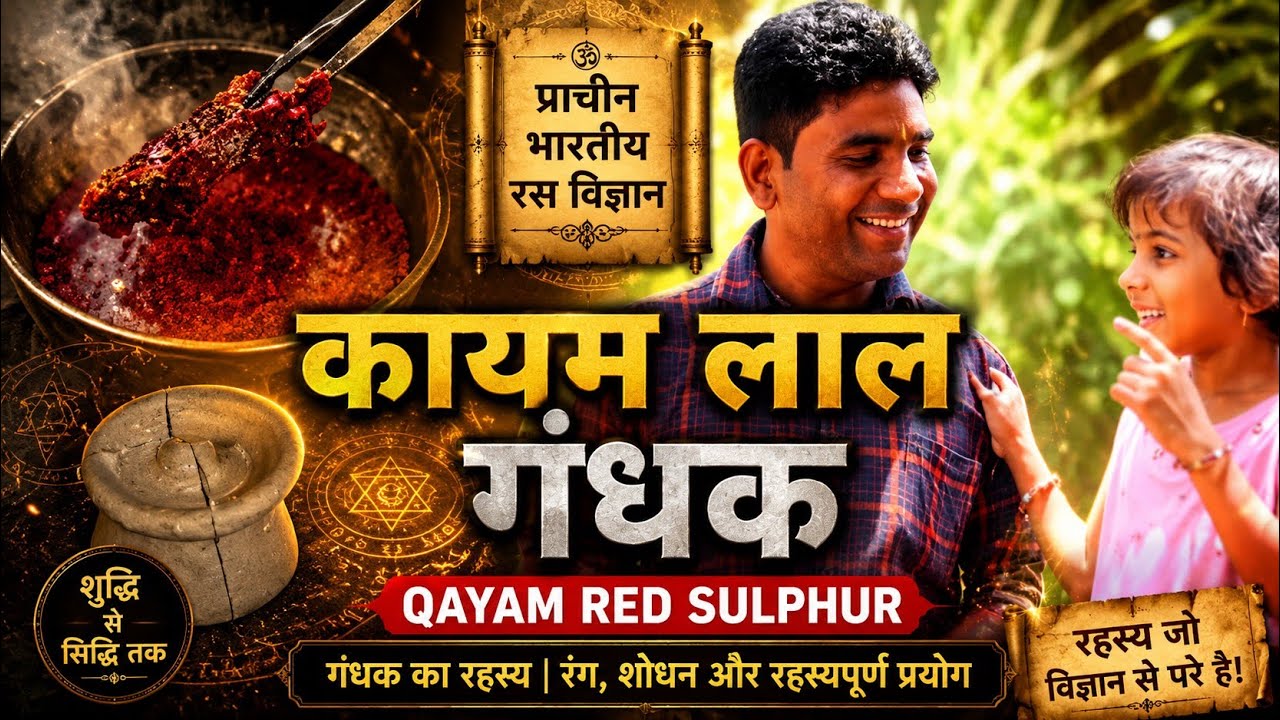 Super Qayam Red Sulphur Making Process गंधक को क़ायम करने का एक और तरीका Sulphur Research Experiment