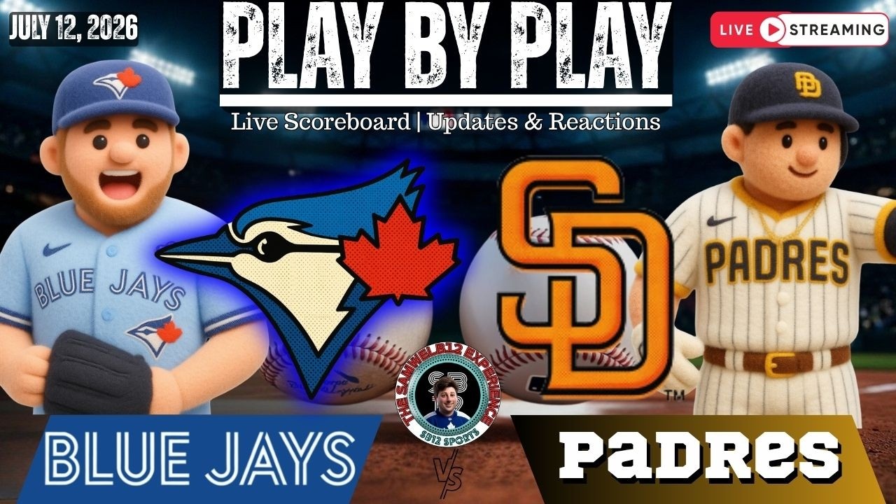 🧢 LIVE:  TORONTO BLUE JAYS vs San Diego Padres MLB Play by Play and Reactions!