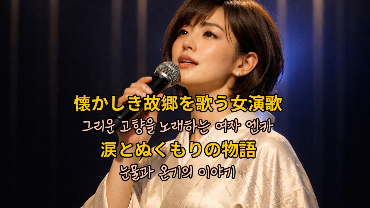 懐かしき故郷を歌う女演歌 ― 涙とぬくもりの物語   그리운 고향을 노래하는 여자 엔카 ― 눈물과 온기의 이야기