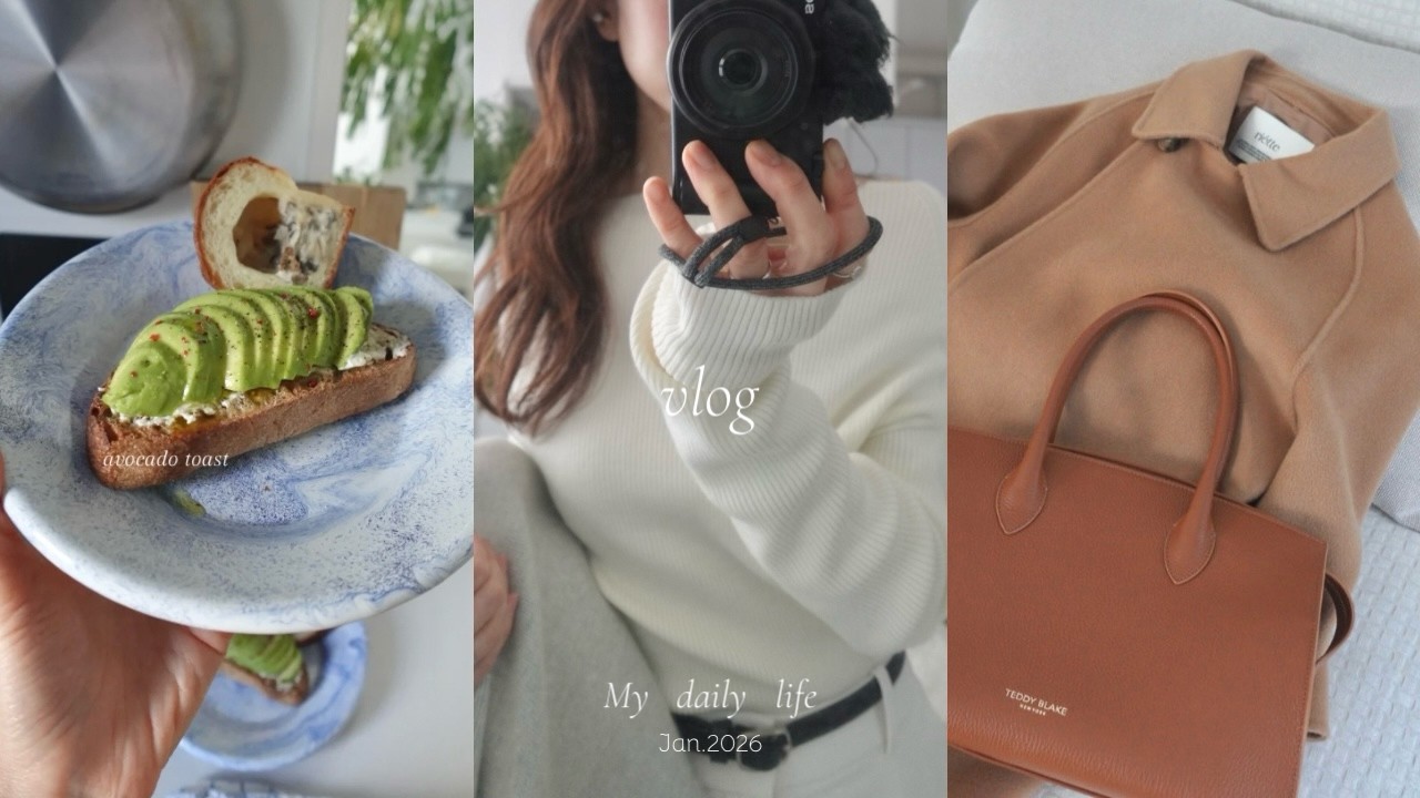 vlog | 社会人OLの年始3日間🧣冬服買い足し、アートと京都カフェ、ゆったり日常