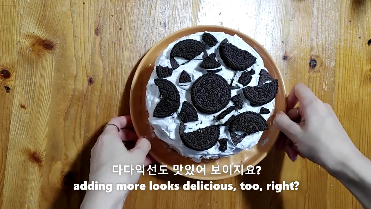 노에그 초코 오레오 생크림 케이크 만들기 How to make No Egg Chocolate Oreo Cream Cake