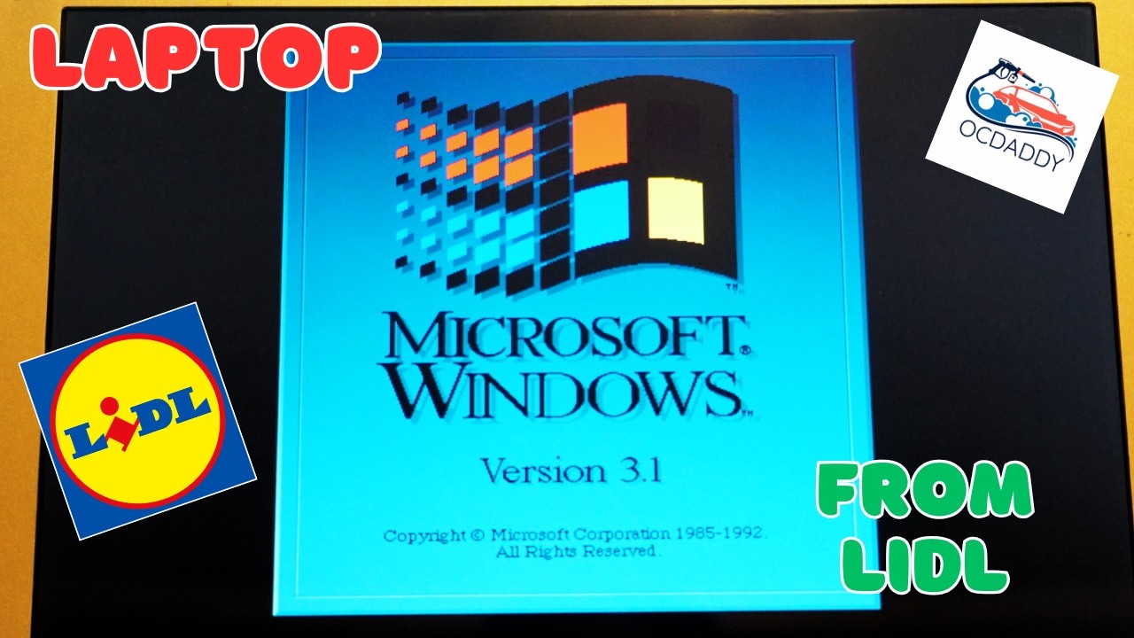The EUR 899 laptop from Lidl + all the old Windows versions