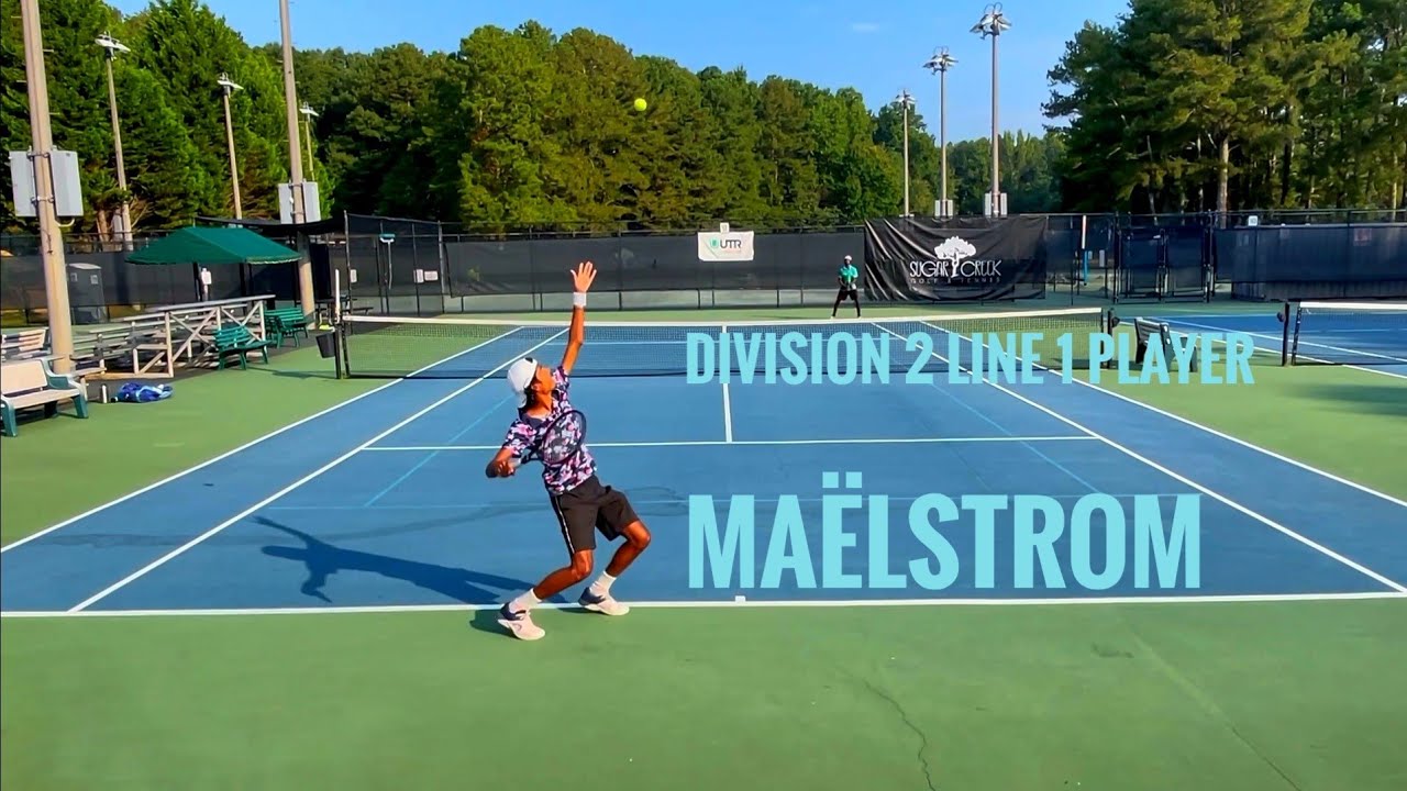 #1 Singles at Division 2 vs #95 Nationally Ranked Men's Open (2022)