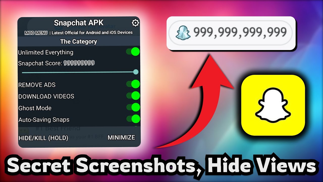 Snapchat MOD APK 2026: Secret Screenshots, Hide View & Auto-Save Snaps + Boost Score Fast