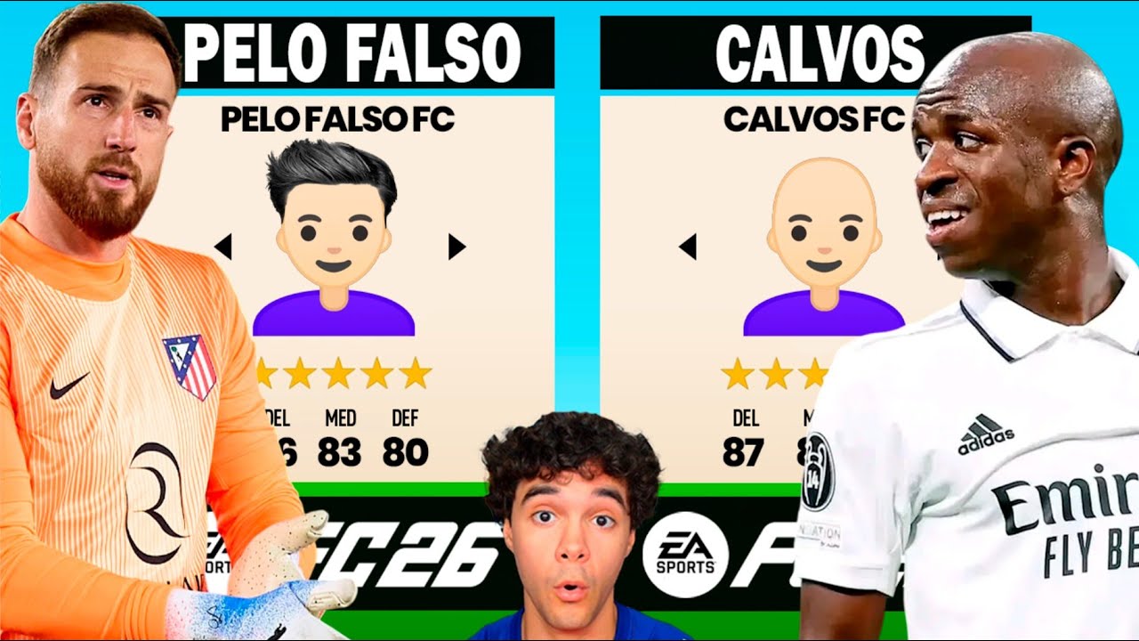 &iexcl;JUGADORES QUE SE HAN PUESTO PELO VS CALVOS en FIFA!