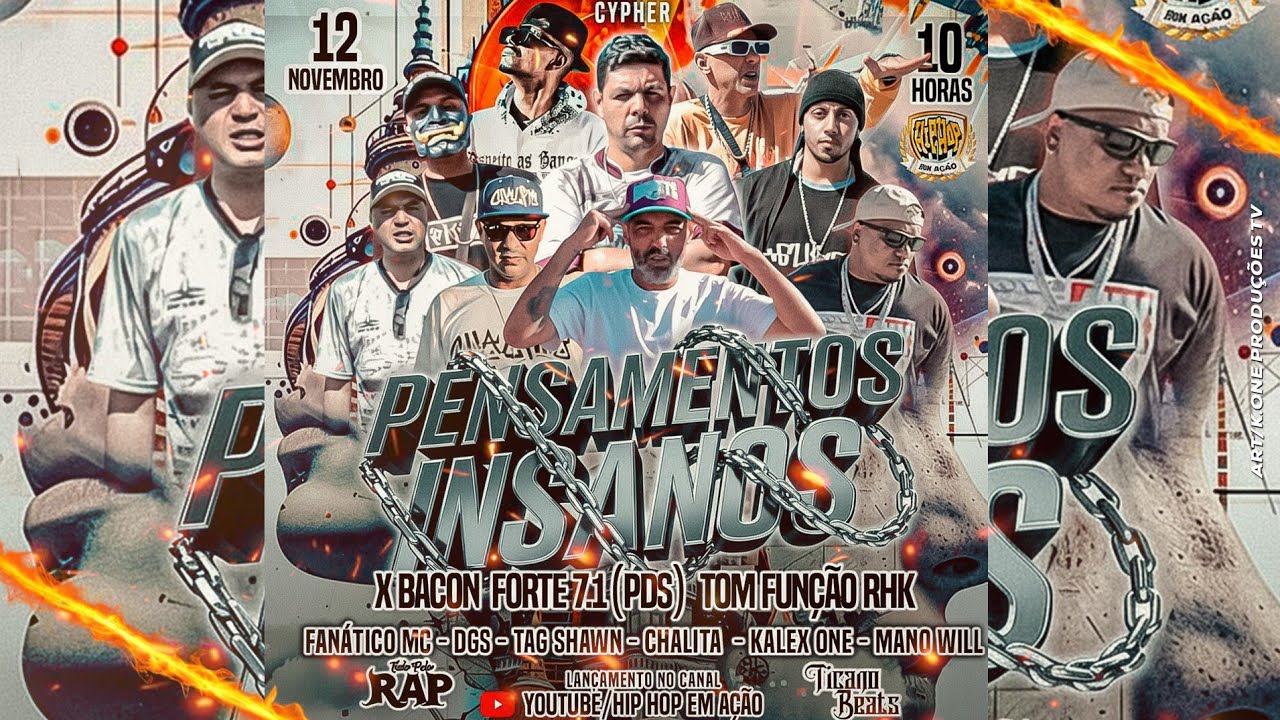 Pensamentos Insanos - X Bacon / Forte 7.1(PDS) / Ton Função RHk e Convidados (Produção Ticano Beats)