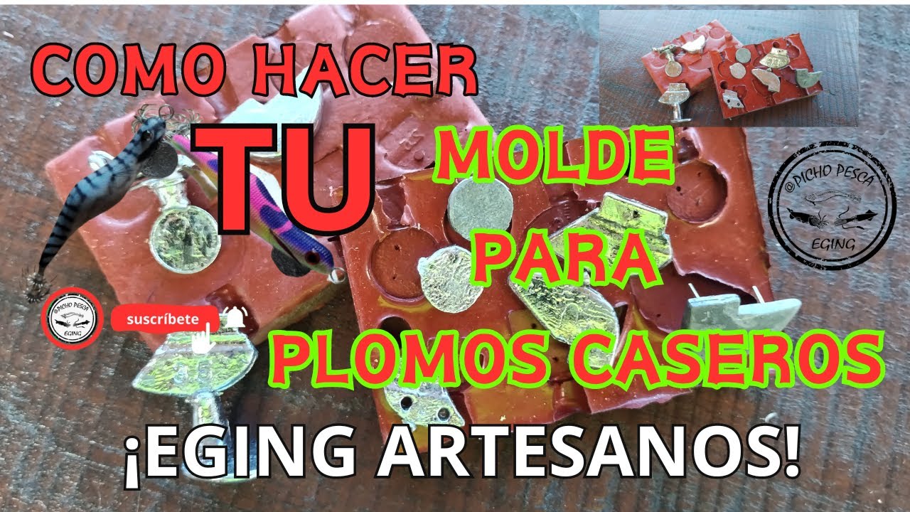 como hacer moldes para plomos con silicona RTV ROJA.
