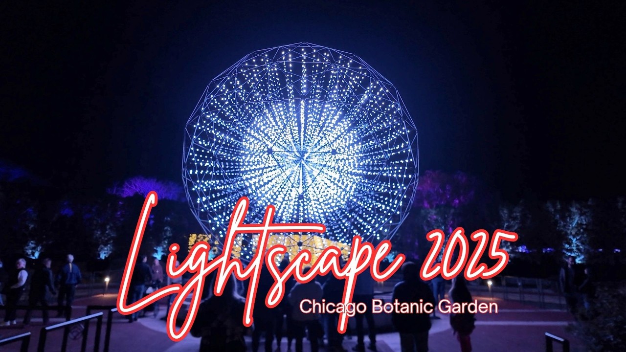 The Holidays are here: Lightscape 2025 -- Opening Night | Chicago Botanic Garden