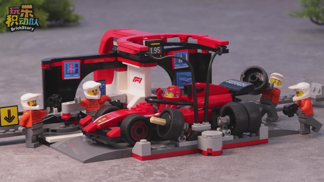 LEGO City 60442 F1 Driver with McLaren Race Car  and 60443 F1&reg; Pit Stop & Pit Crew with Ferrari Car