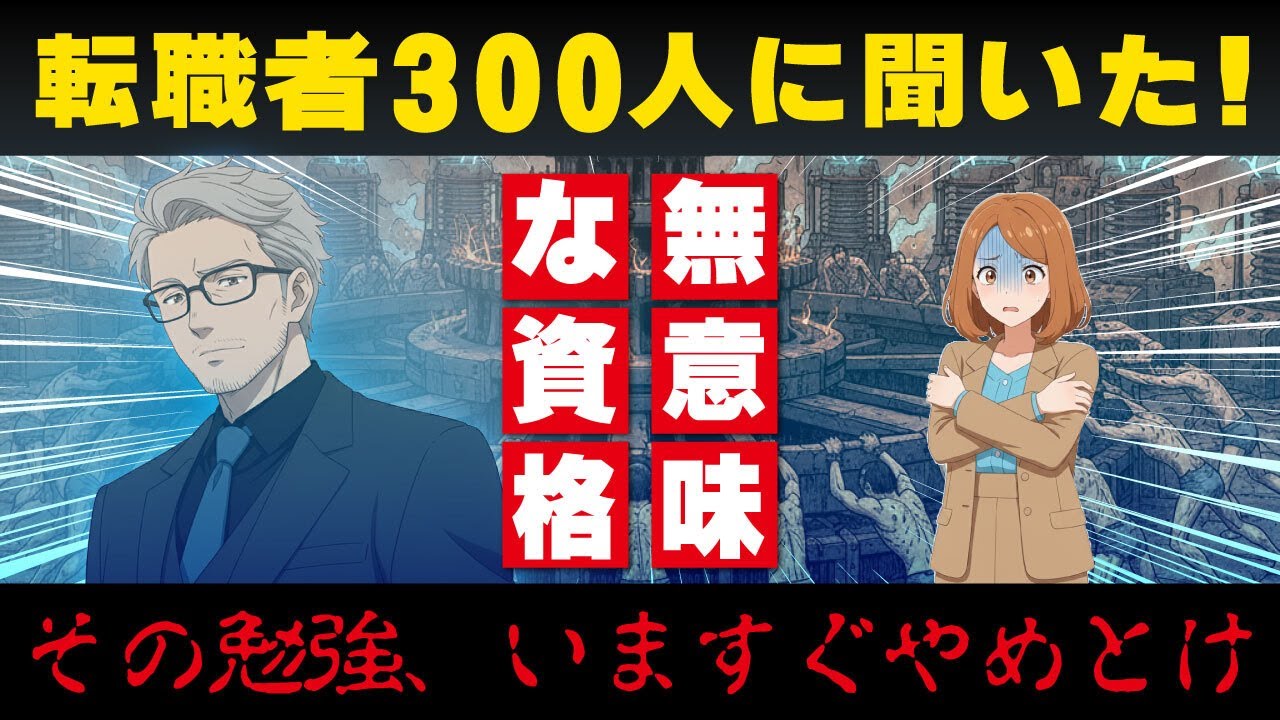 【転職経験者300人に聞いた】「正直意味なかった...」転職に役立たない資格ランキングTOP10！【時間の無駄？】