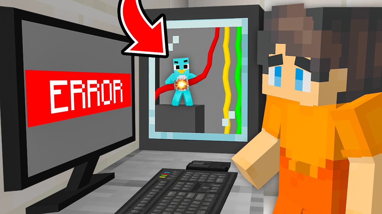 Living Inside Of My Friends COMPUTER in Minecraft!