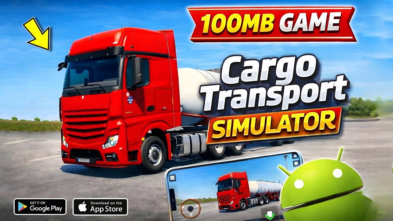Cargo Transport Simulator 100MB Game 🎮 | Best Truck Game for Low End Android 🔥
