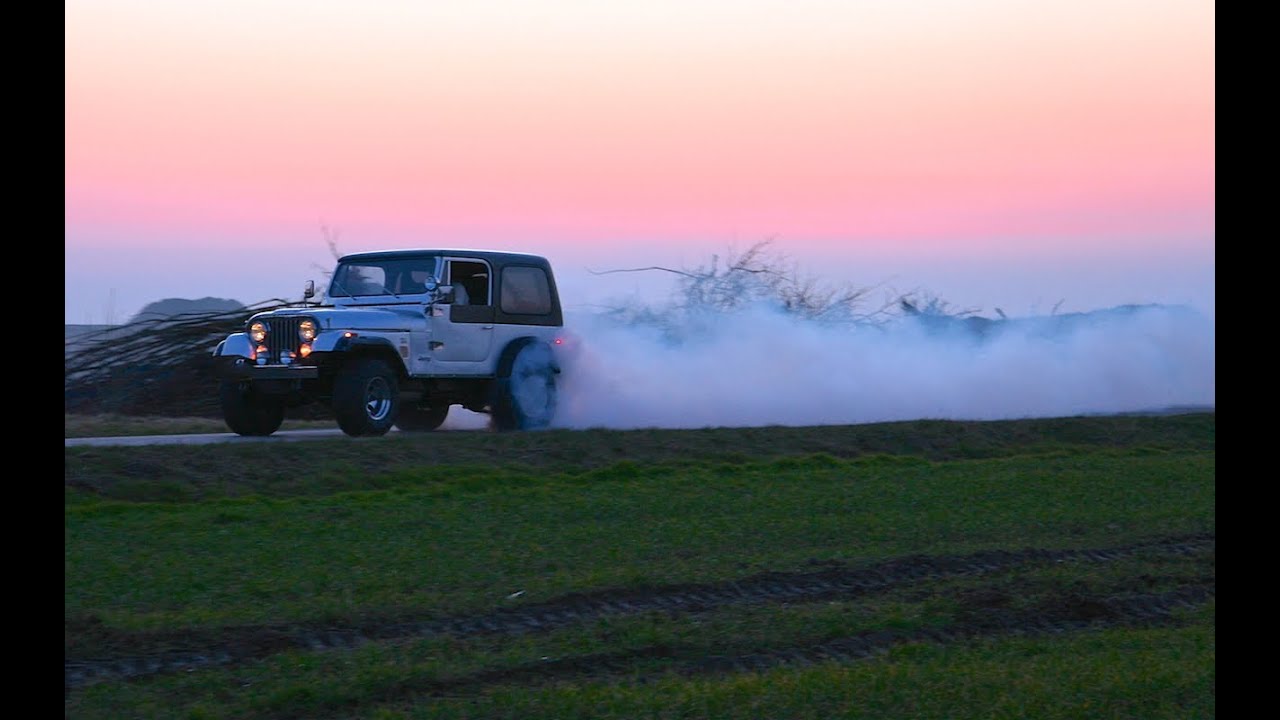 640 Jeep rolling burnout