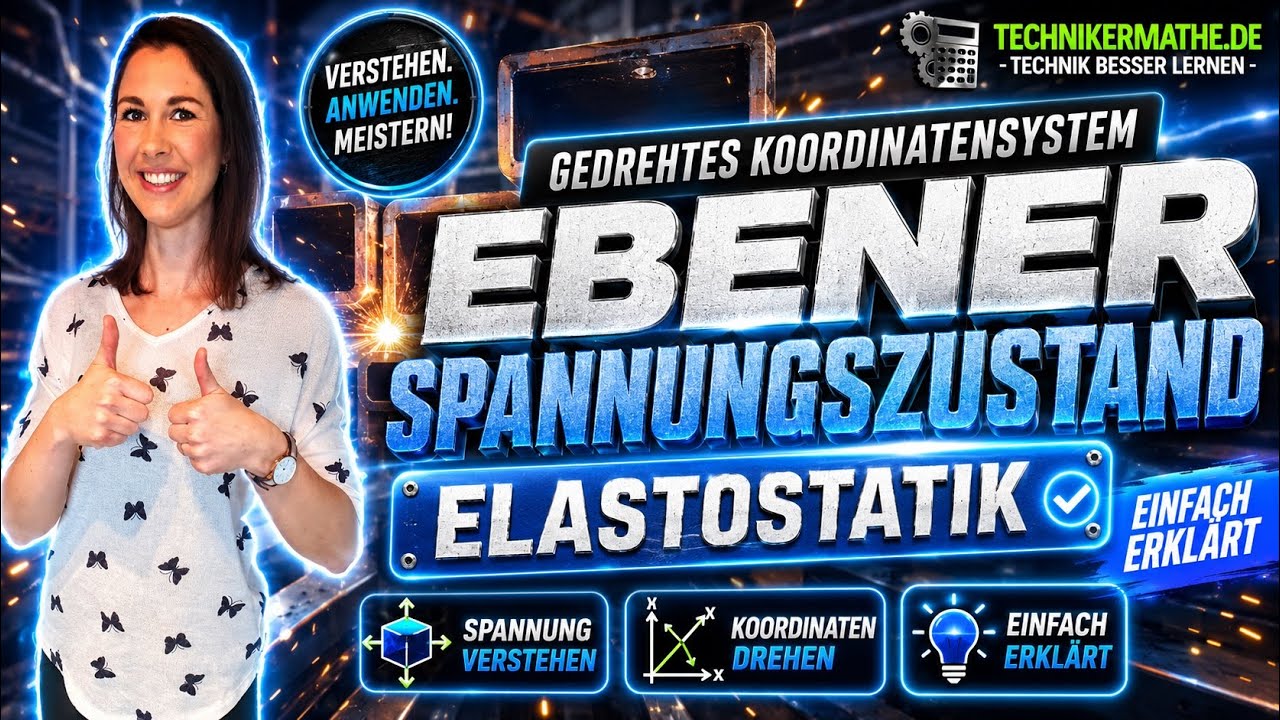 Ebener Spannungszustand | Gedrehtes Koordinatensystem | Formeln - Optimal für Techniker & Ingenieure