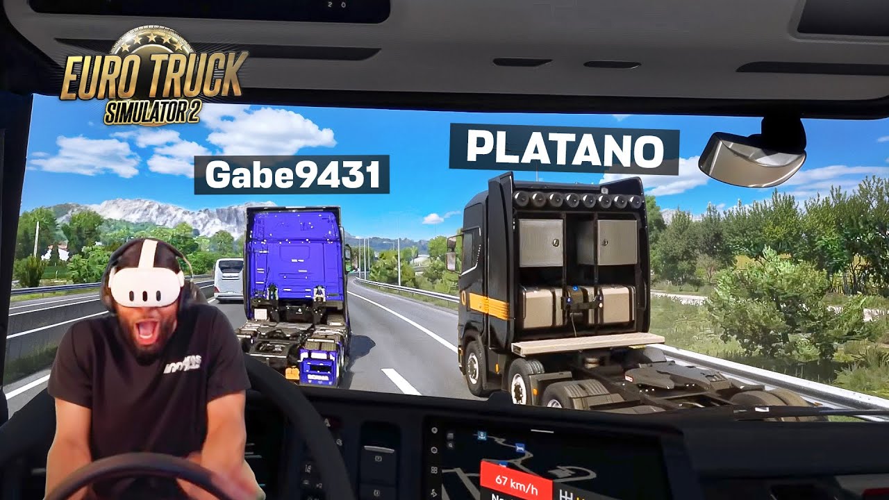 VR IN EURO TRUCK SIMULATOR 2 IS INCREDIBLE lmaooo