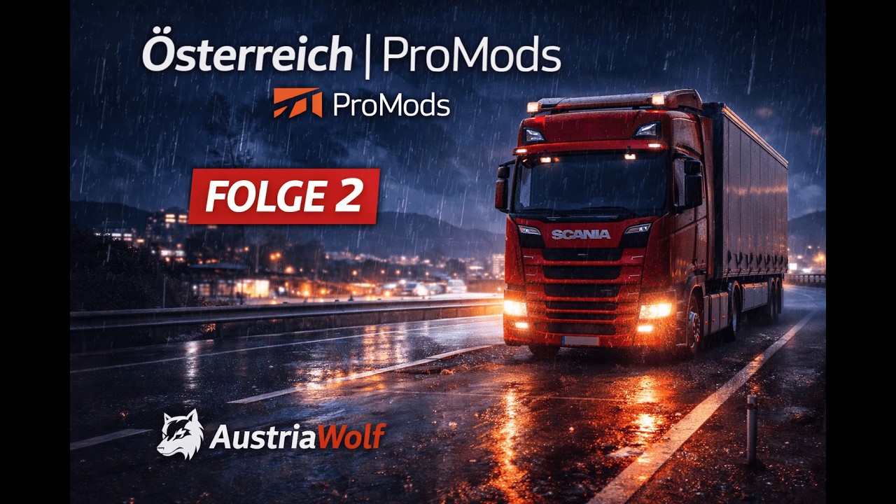 ETS2 ProMods Österreich 🇦🇹 | Entspannte LKW-Fahrt | Folge 2 | AustriaWolf
