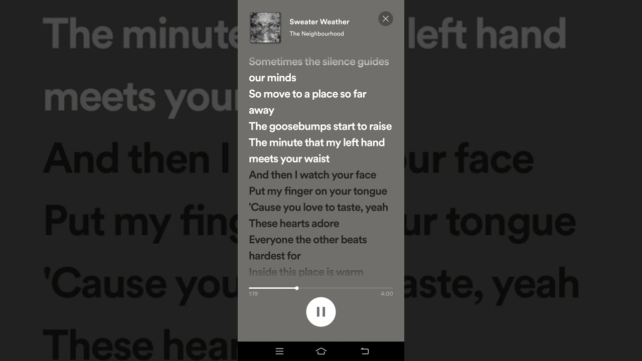Sweater Weather Lyrics - The Neighbourhood