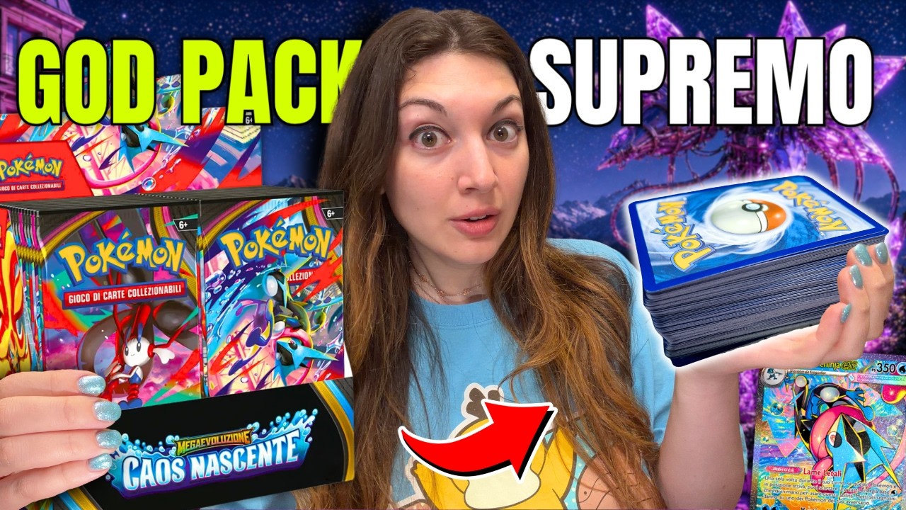Apro il GOD PACK Pok&eacute;mon di CAOS NASCENTE | Display 36 con solo CARTE RARE