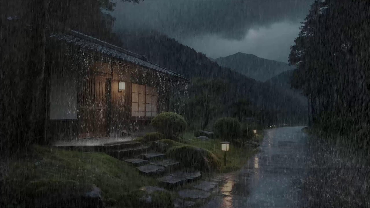 Tranquil Silence 🌧️ Rainfall on Countryside Cabin for Deep Sleep and Relaxation 💫