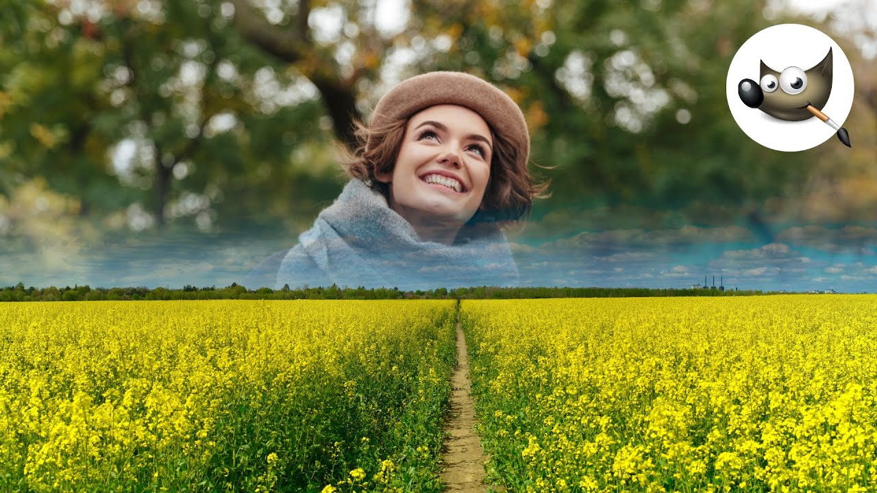 Как легко объединить два изображения в GIMP с помощью G'MIC