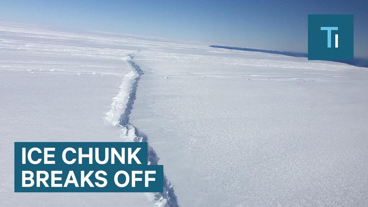 Antarctica Pine Island Glacier loses ice chunk 4X the size of Manhattan