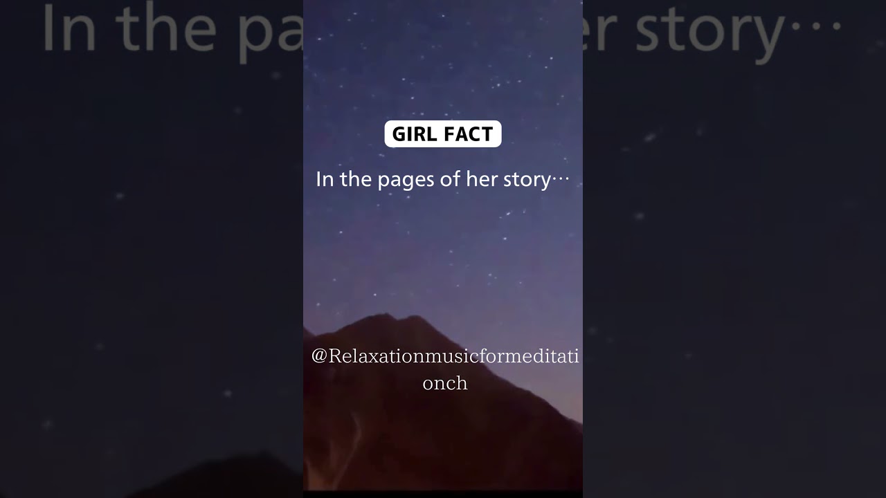 [GIRL FACT] In the pages of her story…