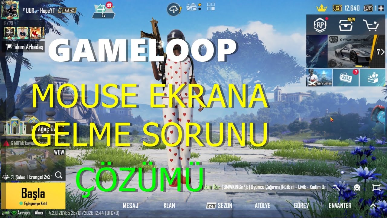 GAMELOOP MOUSE EKRANA GELME  (CTRL) SORUNU ÇÖZÜMÜ #pubgmobile