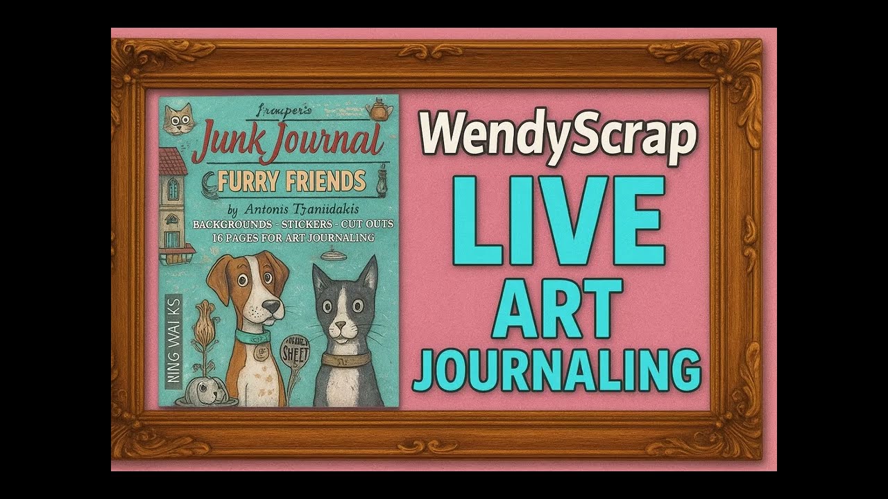Art Journal Furry Friend (in collaboration with www.scraphut.nl)
