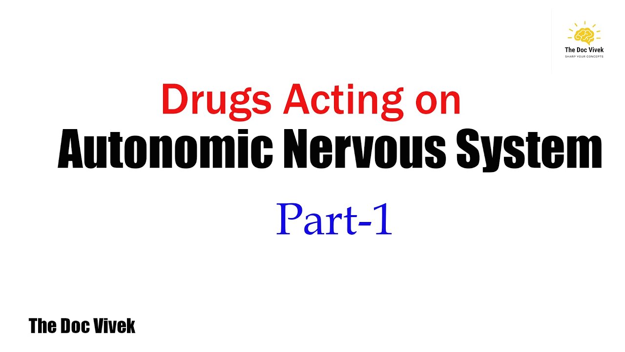 Drugs Acting On Autonomic Nervous System || Part-1 i.e. Basics about #Autonomic_Nervous_System