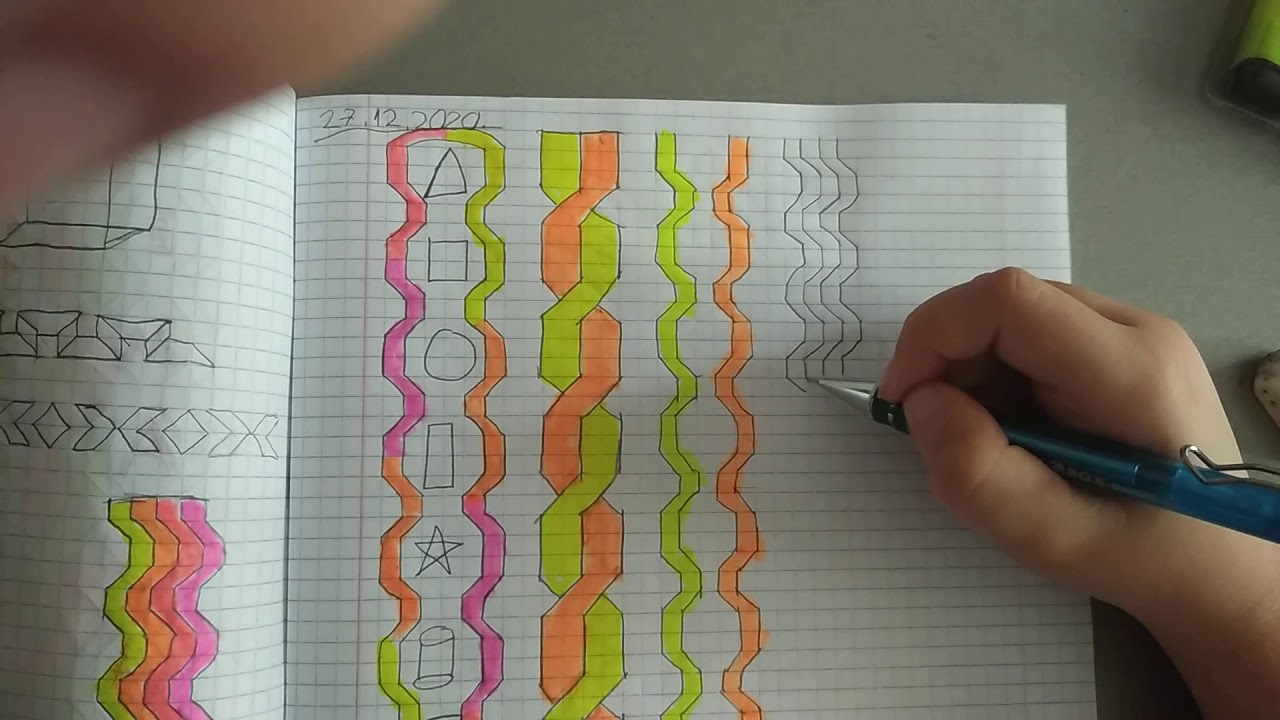 kolay defter kenar süsleri