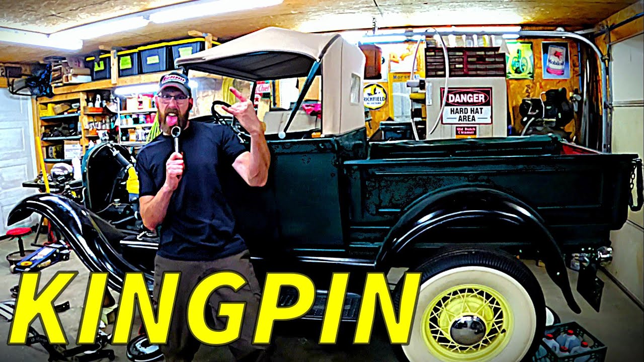 Replacing the KINGPINS in an old ford.  1928 Model A Roadster Pickup Hotrod banger