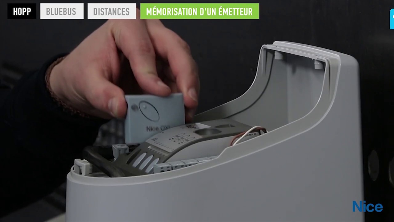 Comment programmer un émetteur Nice sur le HOPPKCE en mode II ?