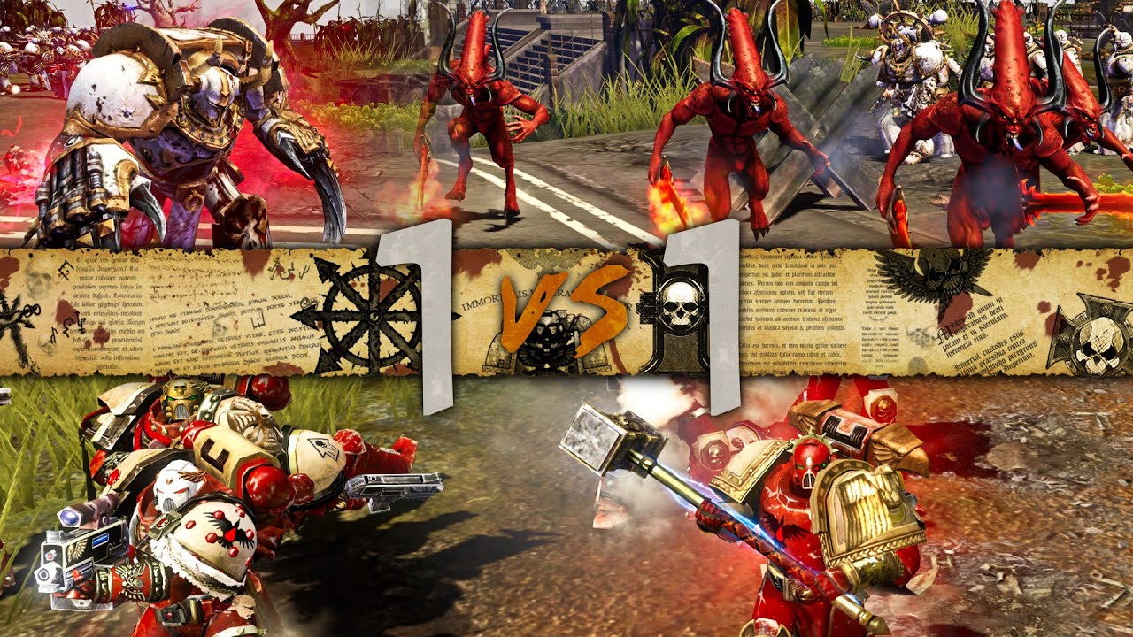 Warhammer 40,000: Dawn of War 2 - 1v1 | AG91 - Chaos Lord [vs] ASGARD - Force Commander