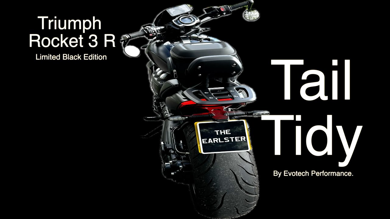 Triumph Rocket 3 R Black Limited Edition 'Tail Tidy' | by Evotech Performance