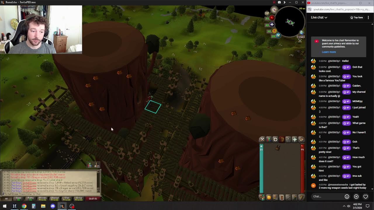 short stream - inferno practice (attempt 4) and cooking (98/99)