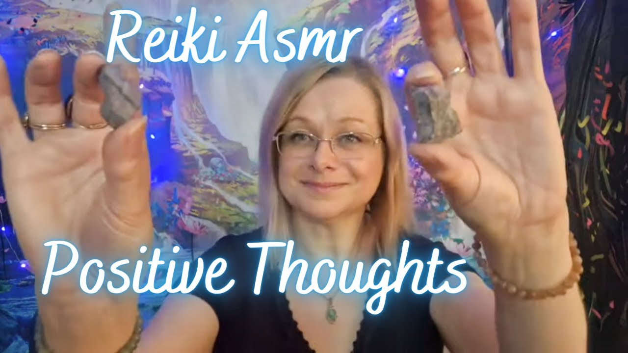 Reiki for positive thoughts. ASMR Sugilite crystal healing